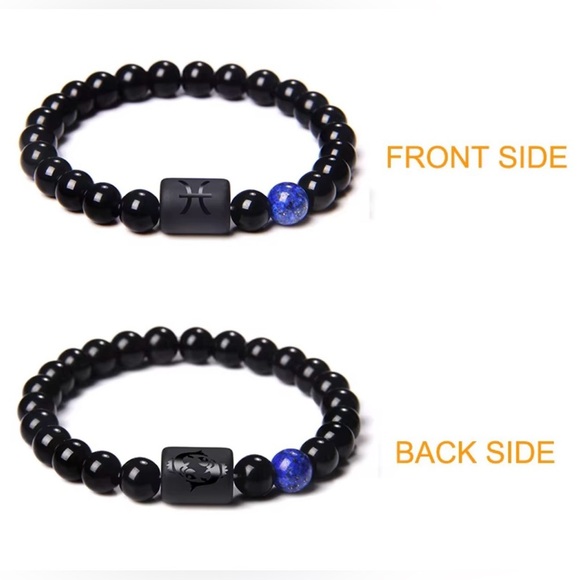 PISCES Beaded Bracelet 8mm Beads - Picture 2 of 5